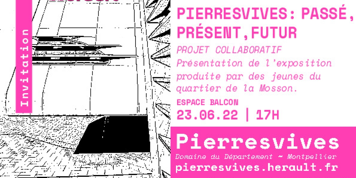 Vernissage le 23/06/2022 du projet "passé, présent, futur" avec les habitants du quartier !